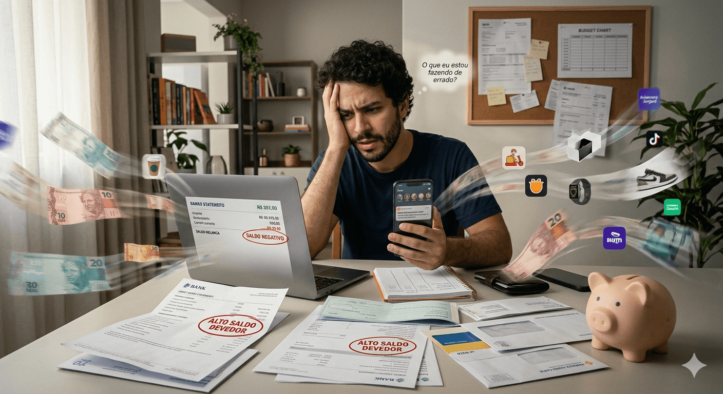 Por que você nunca consegue juntar dinheiro (mesmo ganhando bem)